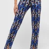 Hose Slit Slim mit Graphic Print