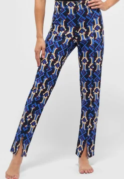 Hose Slit Slim mit Graphic Print