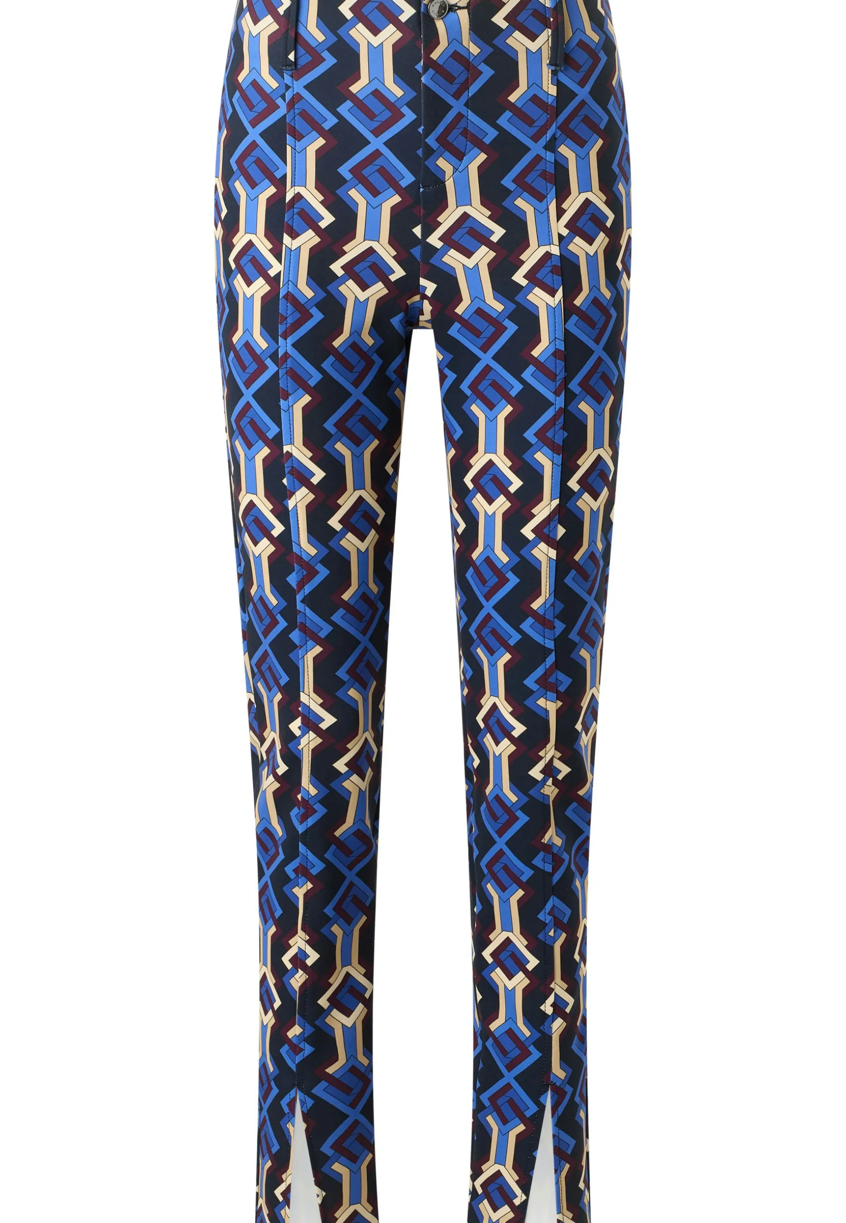 Hose Slit Slim mit Graphic Print