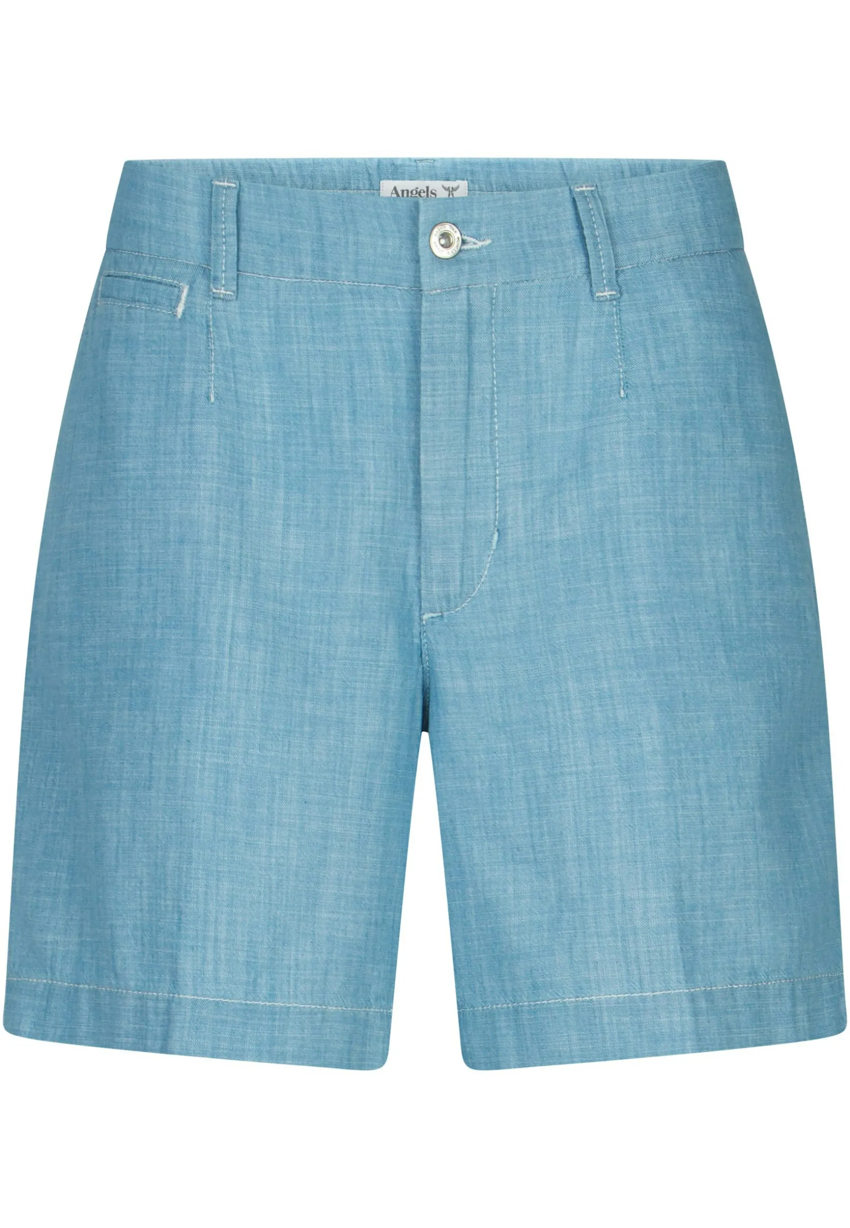 Hose Wide Leg Short mit Leinenoptik