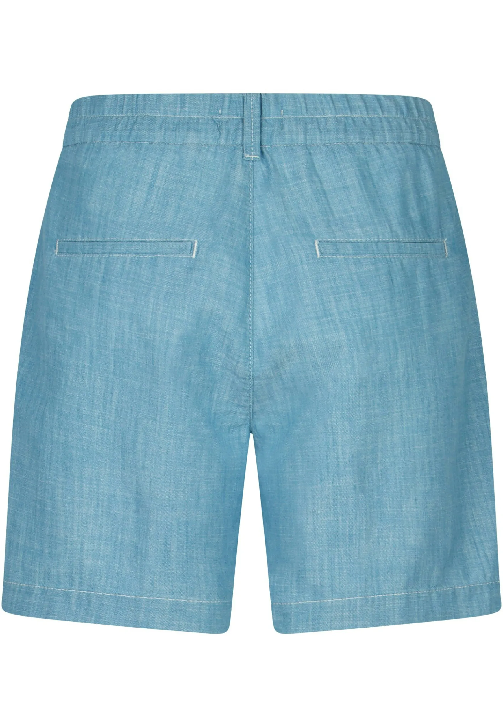 Hose Wide Leg Short mit Leinenoptik
