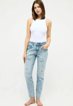 Jeans Boyfriend Destroy Tape