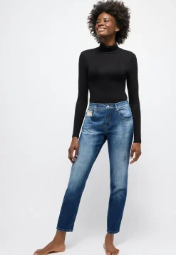 Jeans Boyfriend Glam mit Ziersteinen