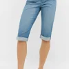 Jeans Capri TU mit Used-Look