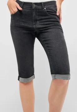 Jeans Capri TU mit Used-Look