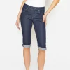 Jeans Capri TU mit Used-Look