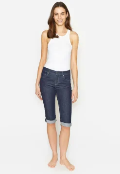 Jeans Capri TU mit Used-Look