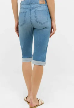 Jeans Capri TU mit Used-Look