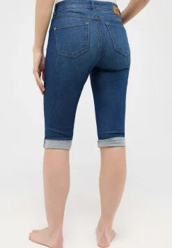 Jeans Capri TU mit Used-Look