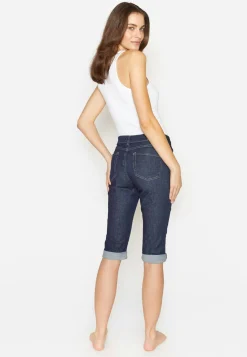 Jeans Capri TU mit Used-Look