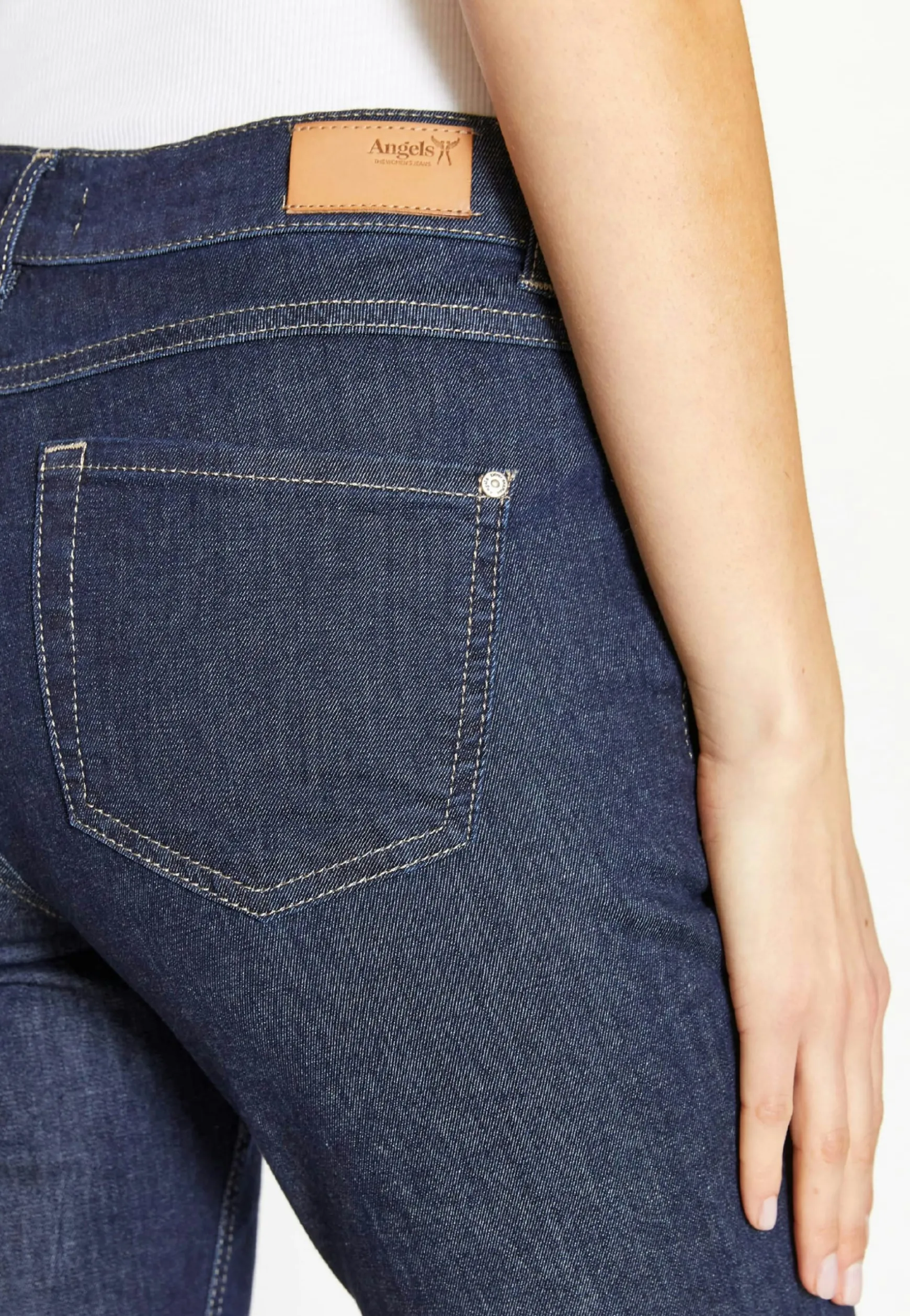Jeans Capri TU mit Used-Look