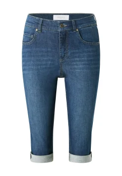 Jeans Capri TU mit Used-Look