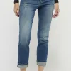 Jeans Cici Crop mit Glitzersteinen