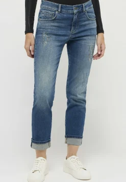 Jeans Cici Crop mit Glitzersteinen