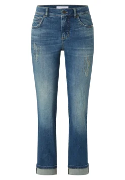 Jeans Cici Crop mit Glitzersteinen