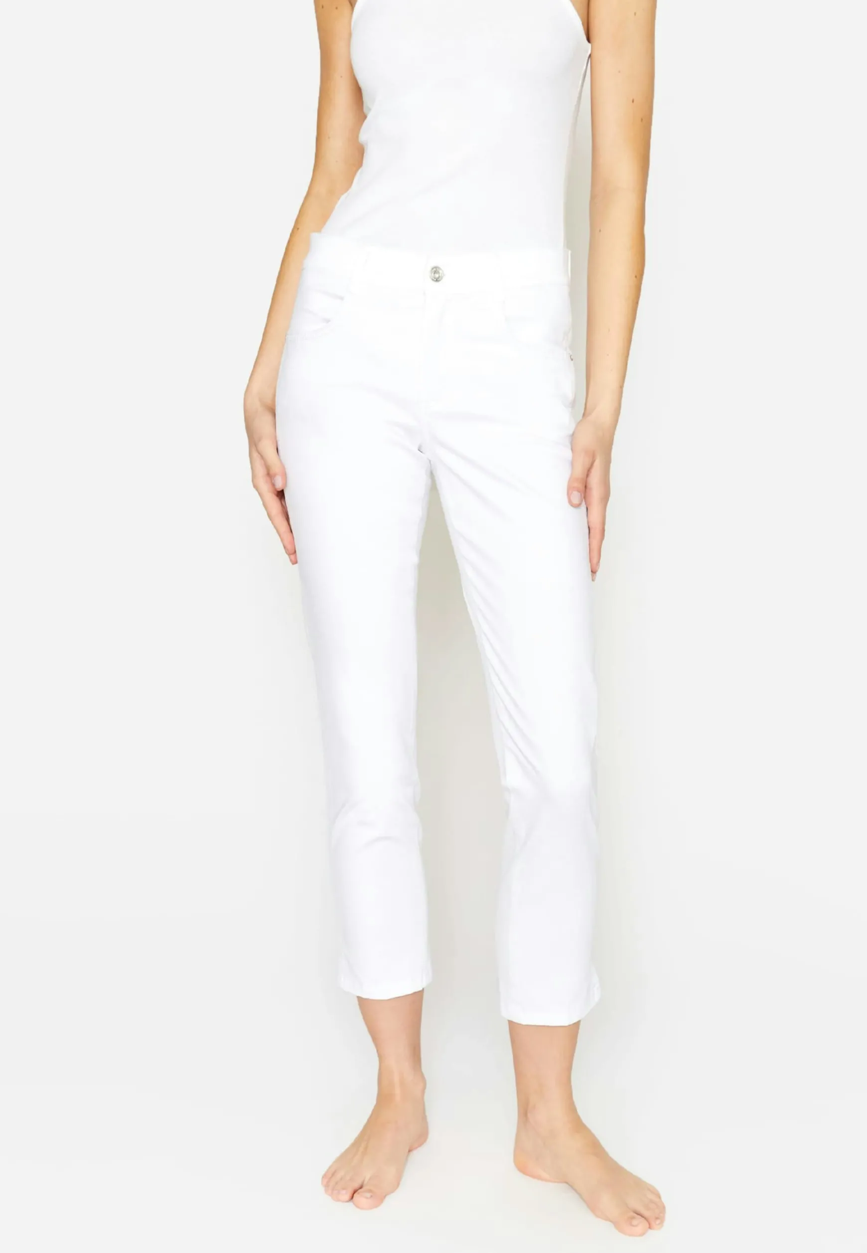 Jeans Cici Crop Slit mit Schlitz