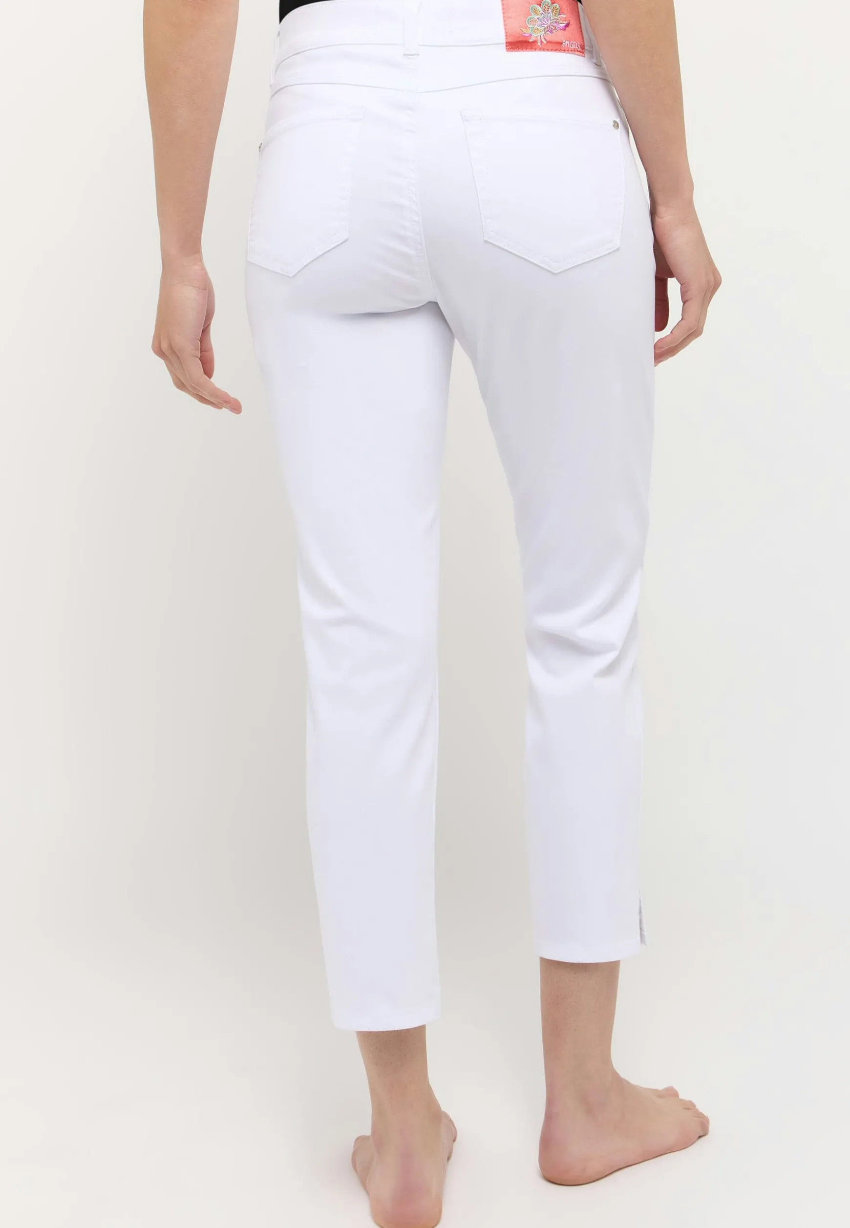 Jeans Cici Crop Slit Sparkle mit Strass