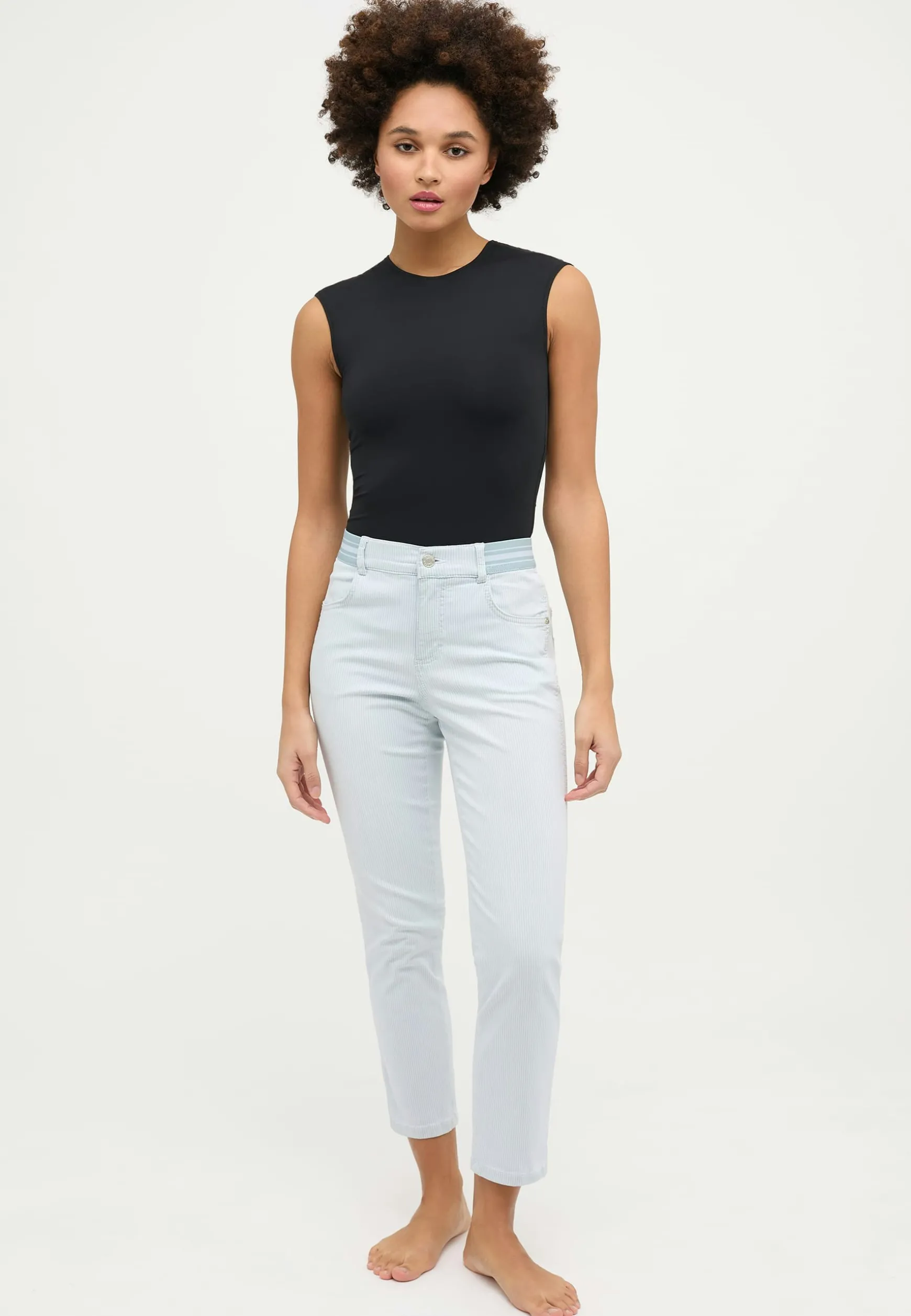 Jeans Cici Crop Slit Sporty