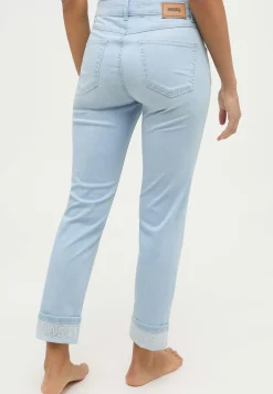 Jeans Cici Crop Word mit Strasssteinen