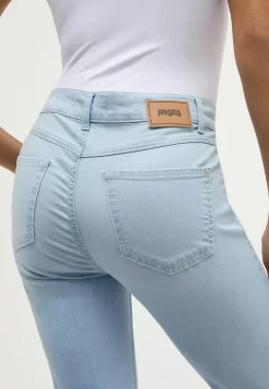 Jeans Cici Crop Word mit Strasssteinen