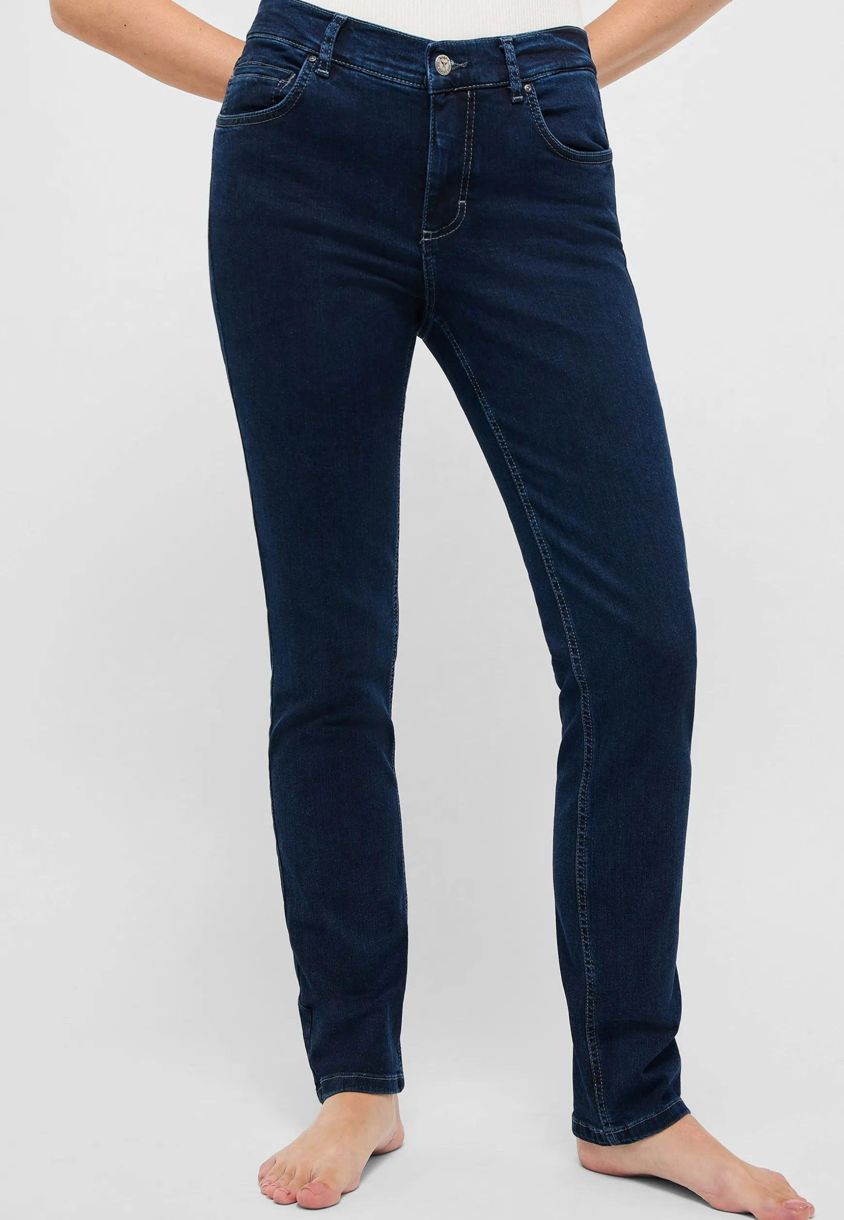Jeans Cici mit sportivem Denim