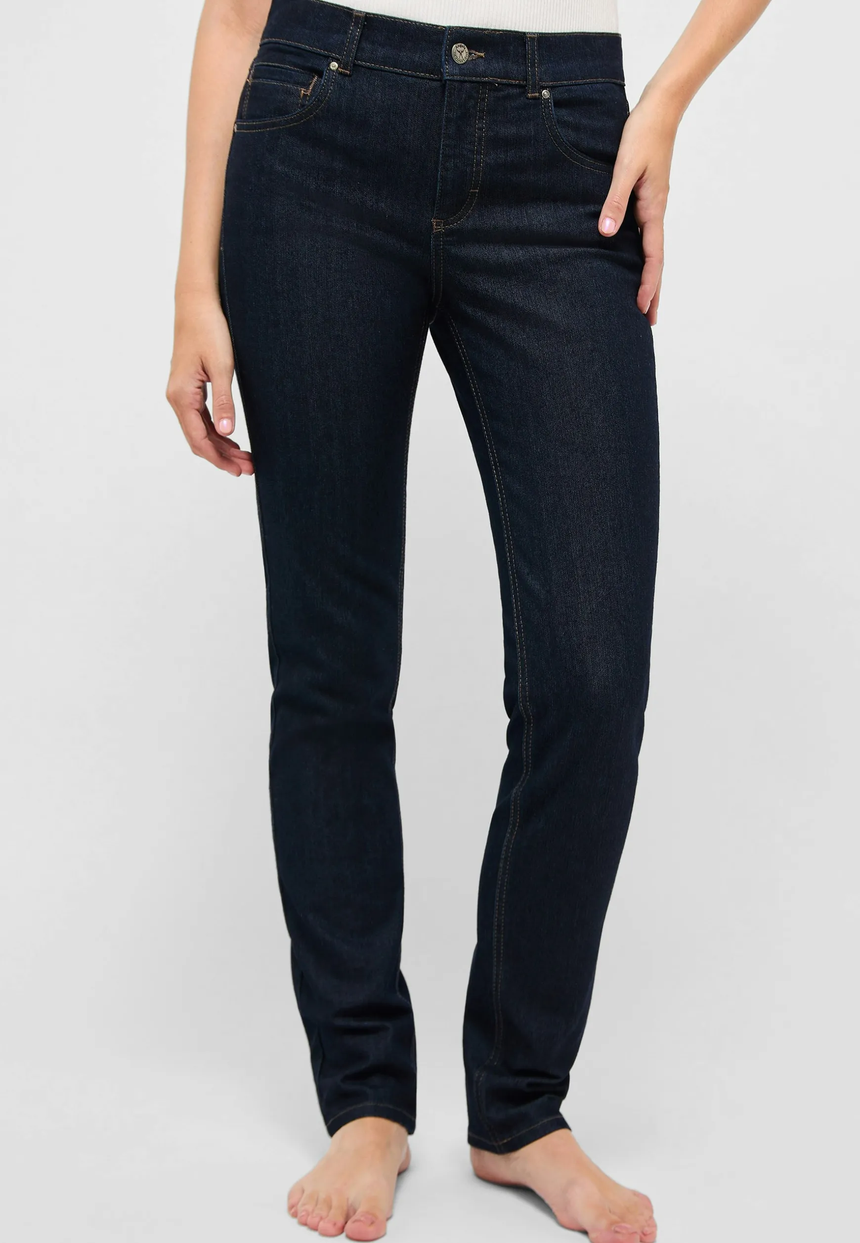 Jeans Cici mit sportivem Denim