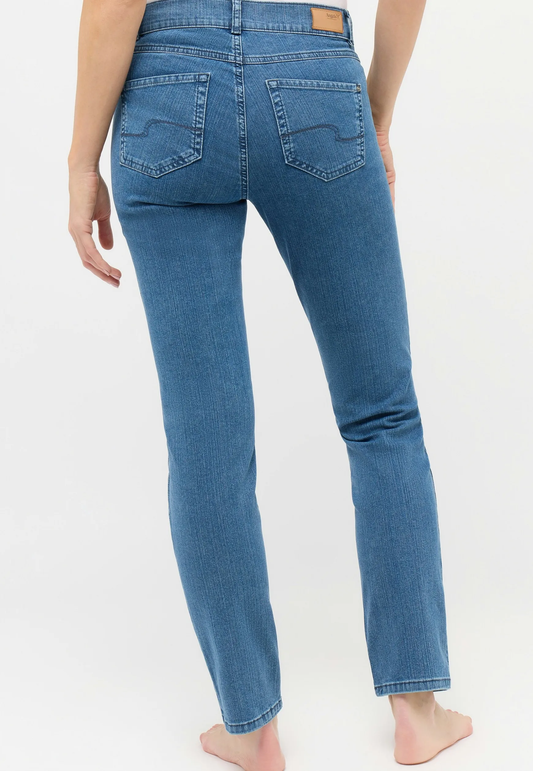 Jeans Cici mit sportivem Denim