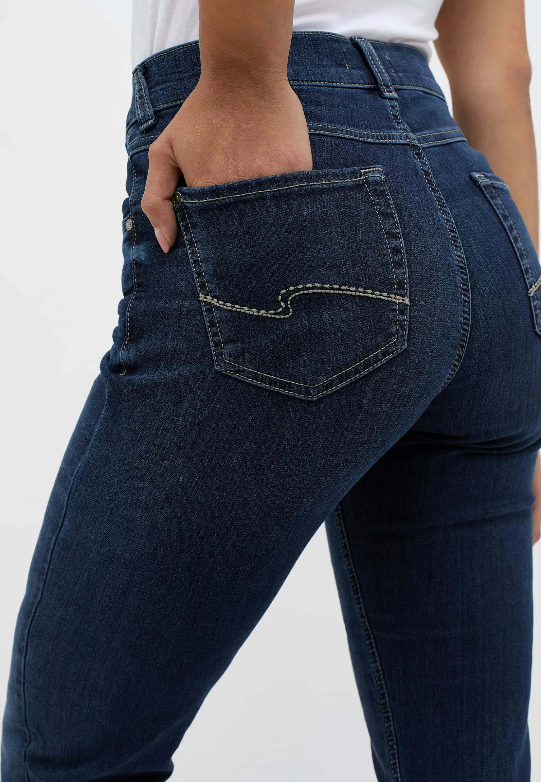Jeans Cici mit Sweat Denim in Jerseyoptik