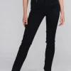 Jeans Cici mit unifarbenem Design