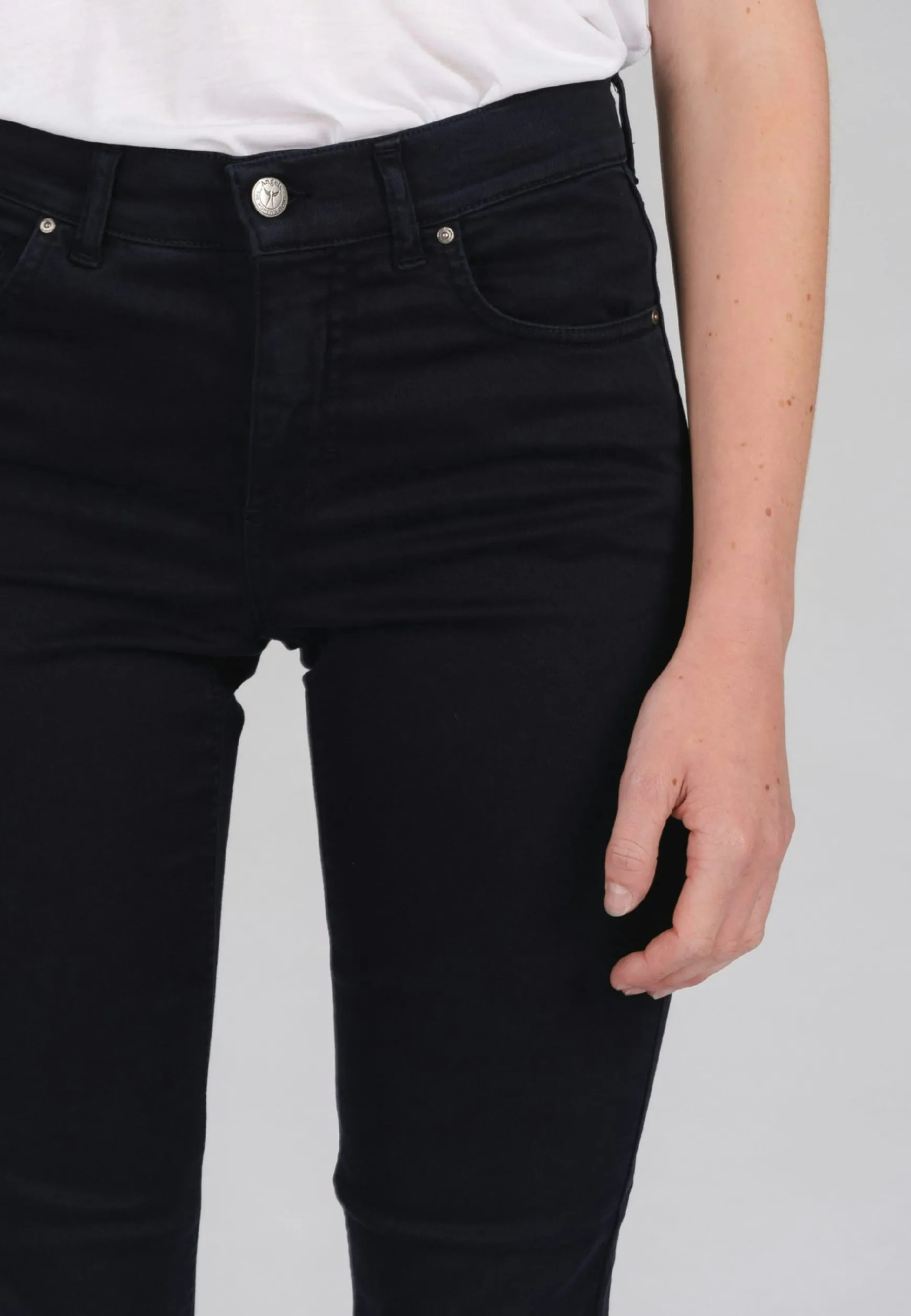 Jeans Cici mit unifarbenem Design