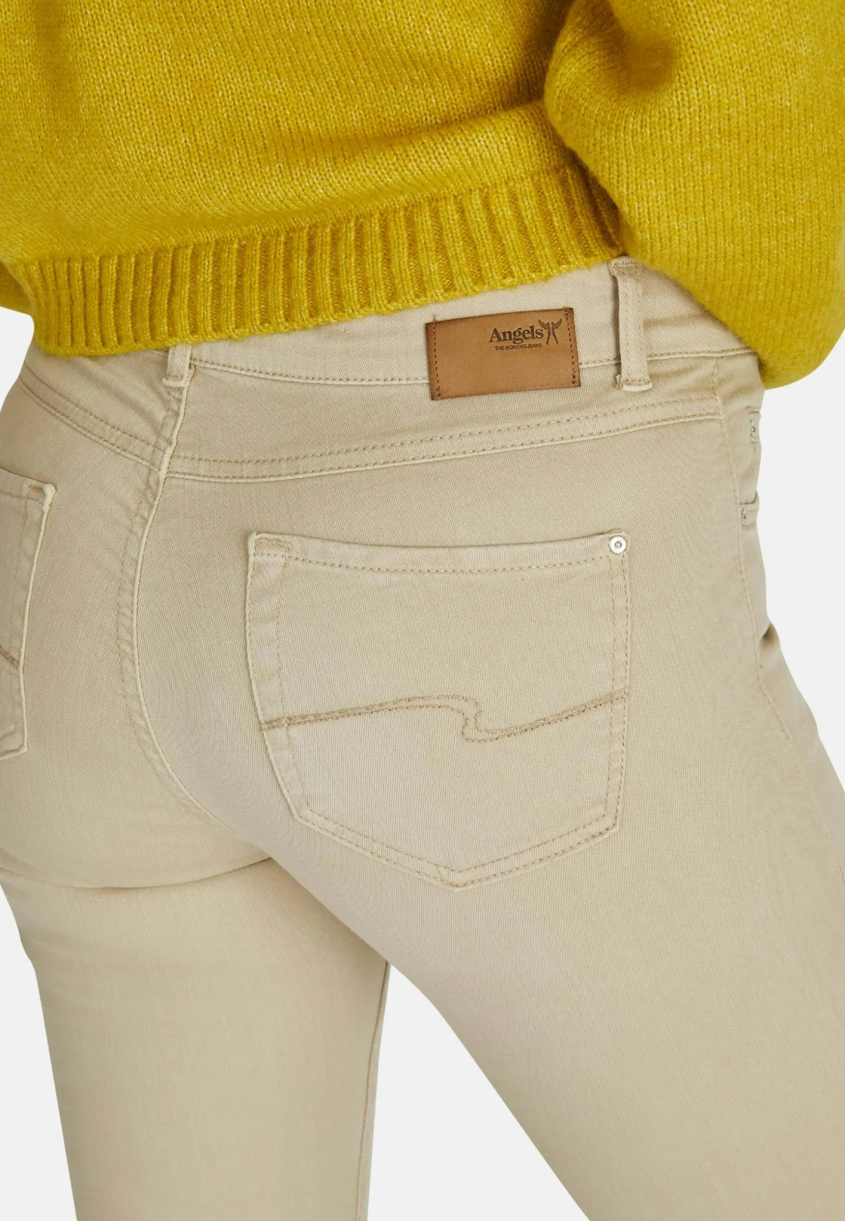 Jeans Cici mit unifarbenem Design