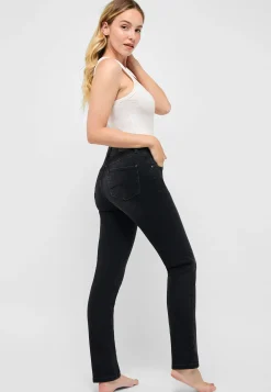 Jeans Cici mit Used-Waschung