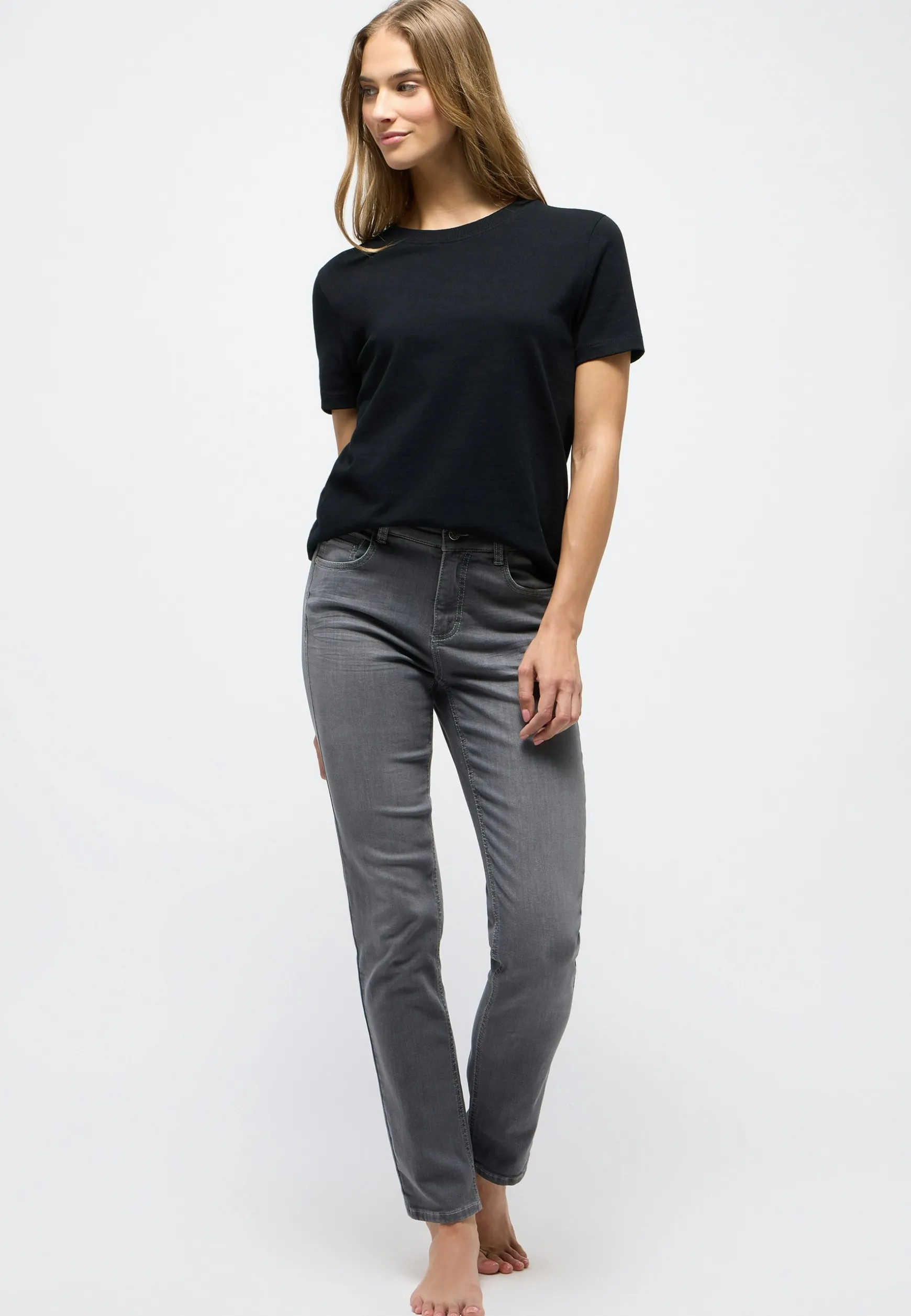 Jeans Cici Sporty mit Stretch-Bund