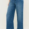 Jeans Culotte mit authentischem Denim