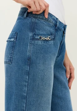 Jeans Culotte mit authentischem Denim