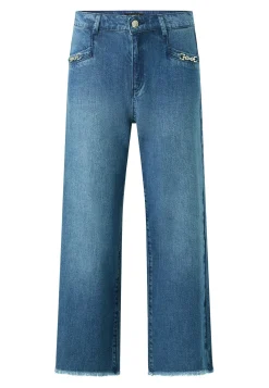 Jeans Culotte mit authentischem Denim