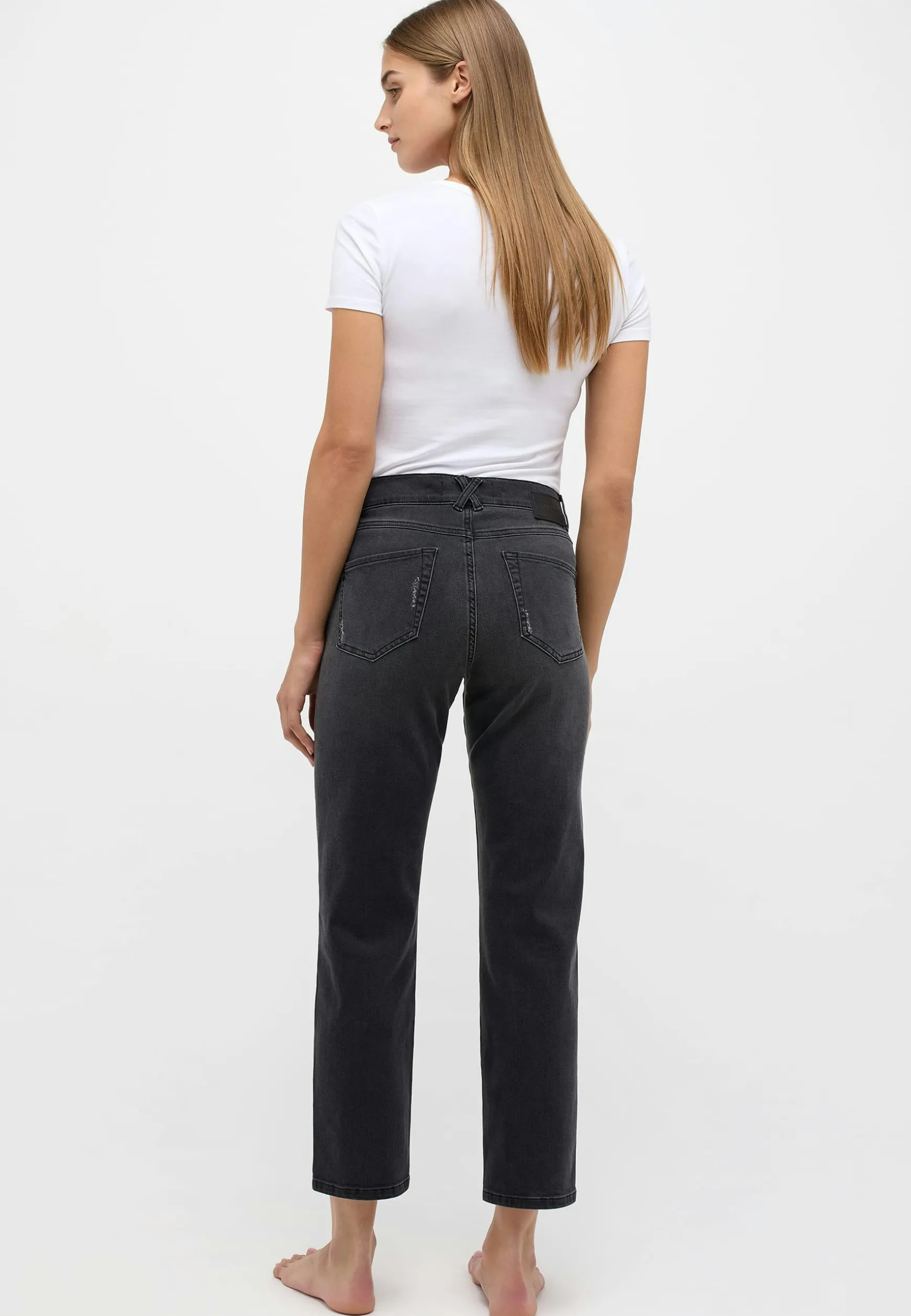 Jeans Darleen Crop Diamond mit Strass