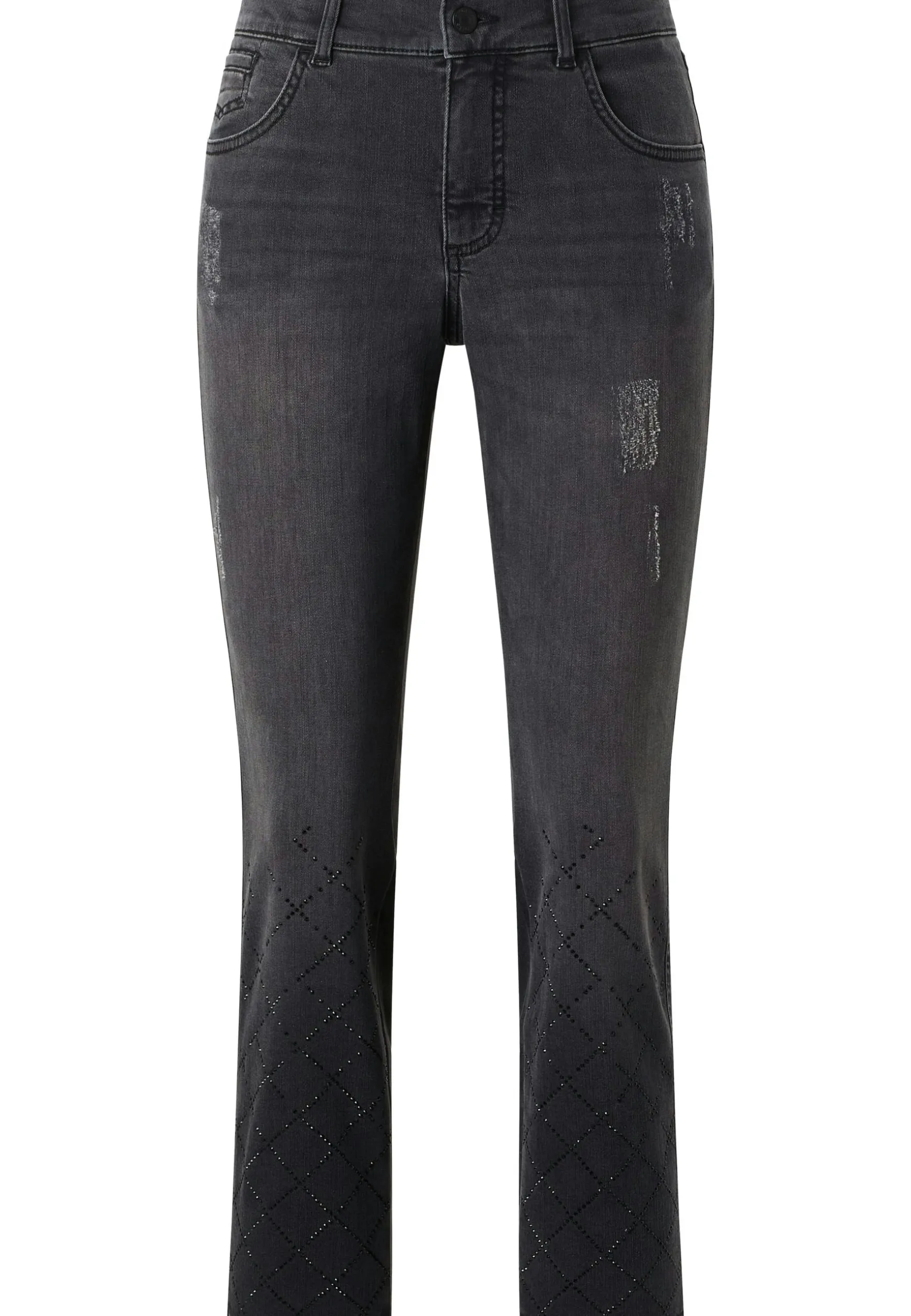 Jeans Darleen Crop Diamond mit Strass