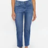 Jeans Darleen Crop mit authentischem Denim