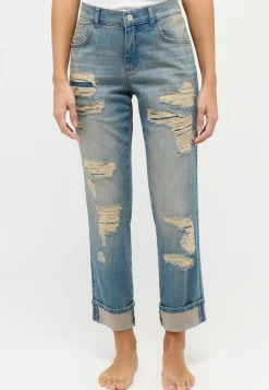 Jeans Darleen Crop TU im Destroyed-Look