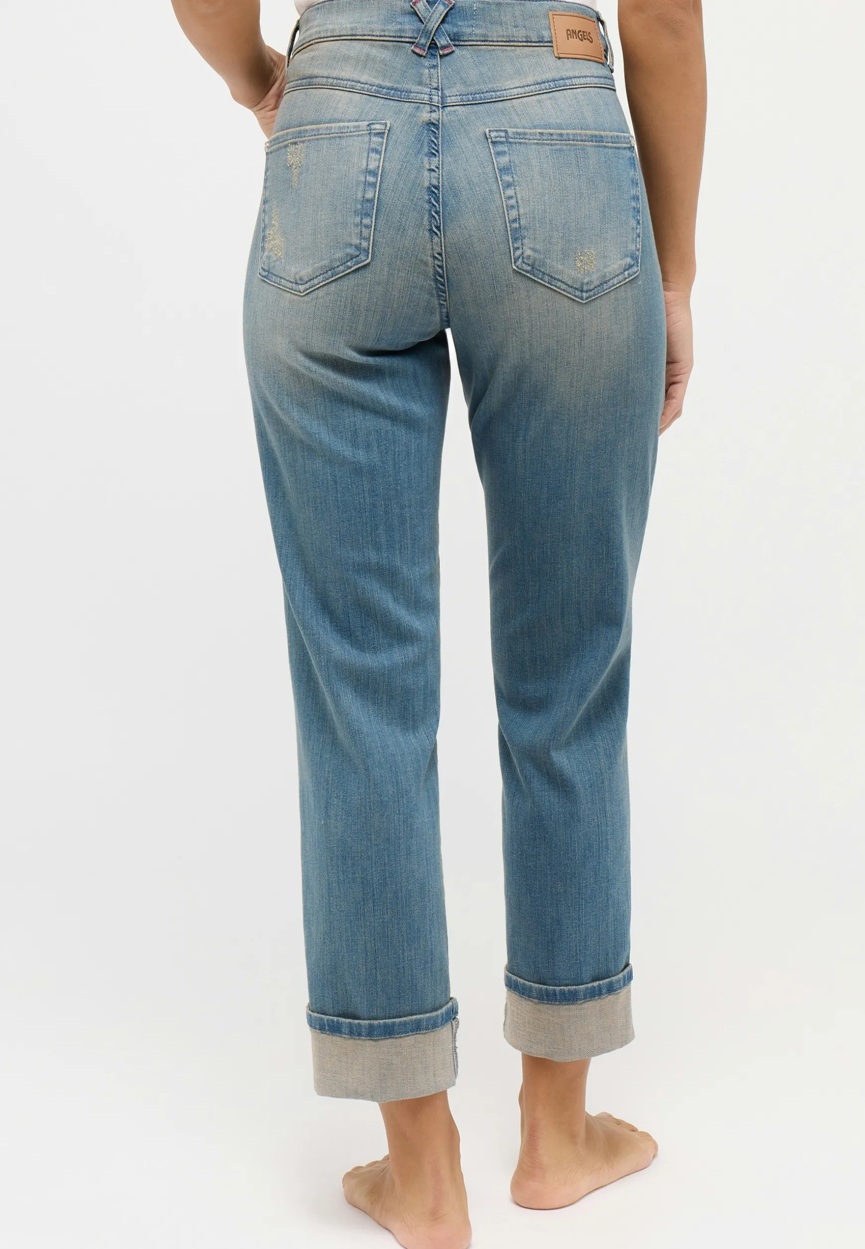 Jeans Darleen Crop TU im Destroyed-Look