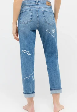 Jeans Darleen Crop TU mit Parisprint