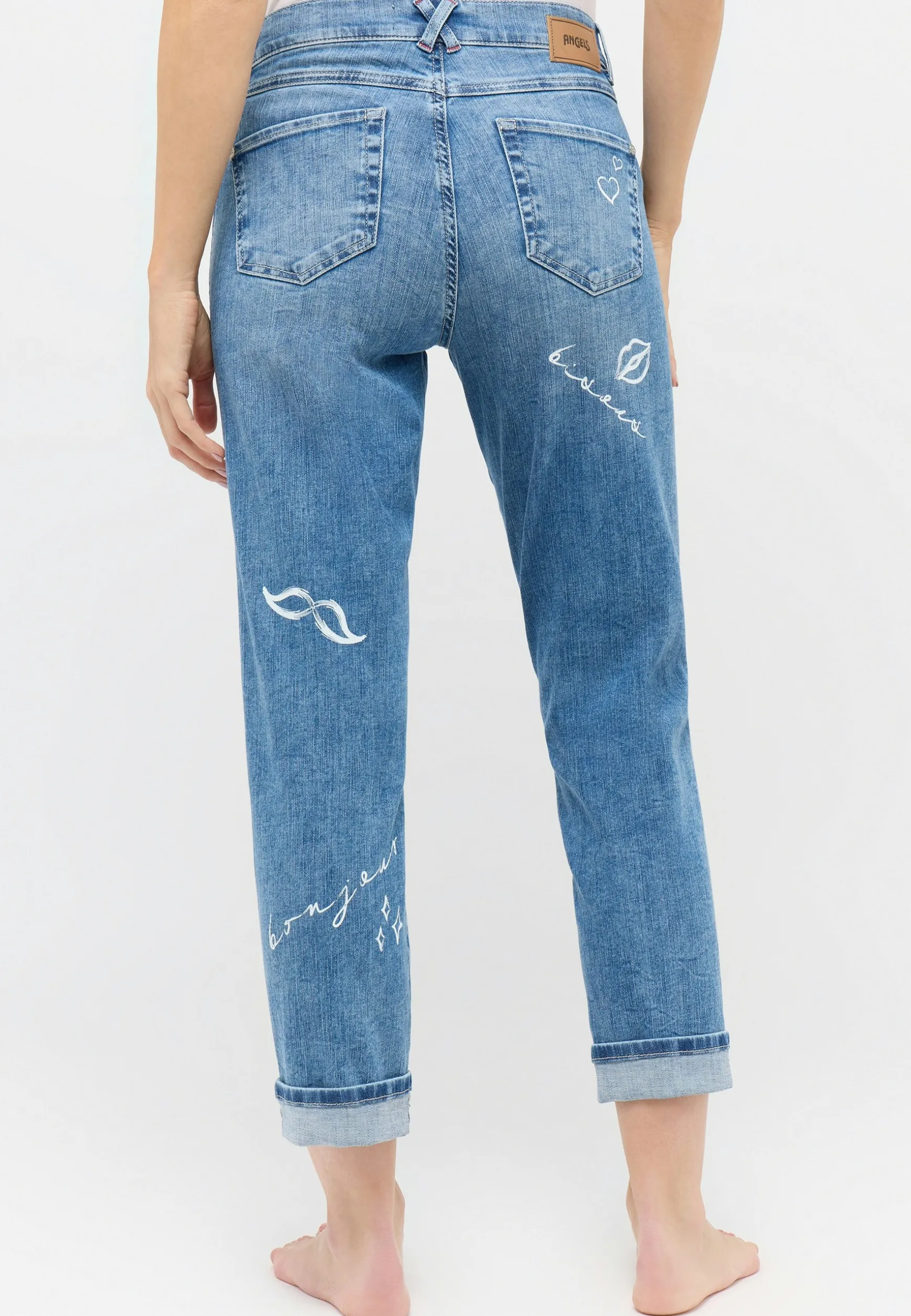 Jeans Darleen Crop TU mit Parisprint