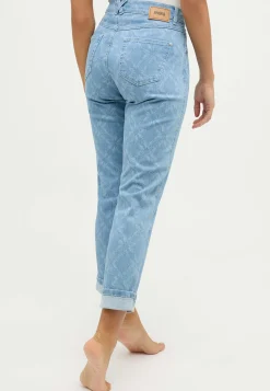 Jeans Darleen Crop TU mit Laser Print
