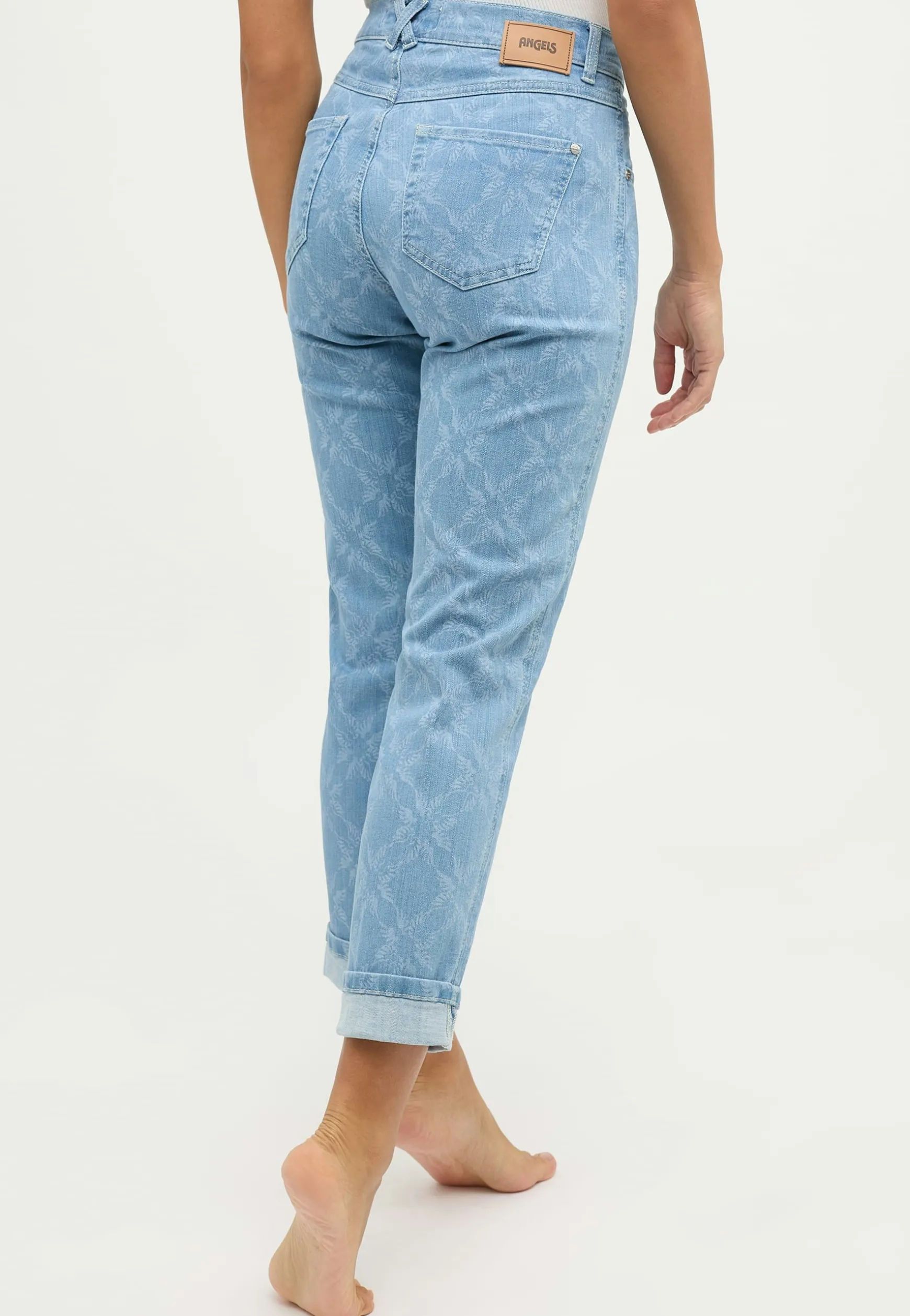 Jeans Darleen Crop TU mit Laser Print