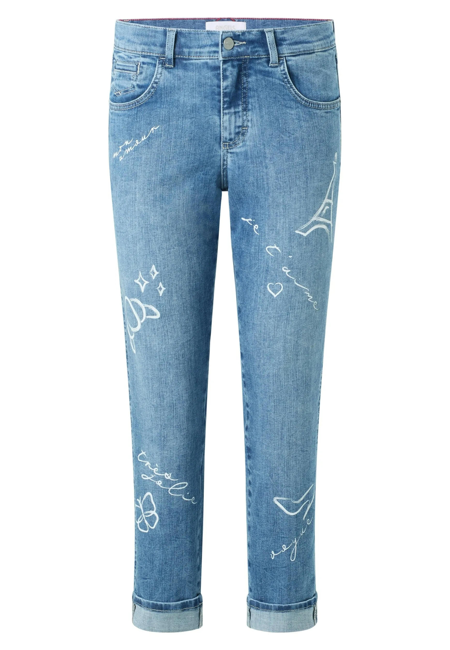 Jeans Darleen Crop TU mit Parisprint