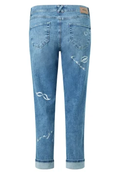 Jeans Darleen Crop TU mit Parisprint