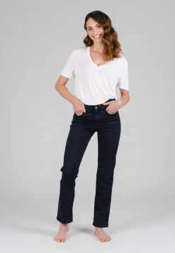 Jeans Dolly mit unifarbenen Design