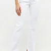 Jeans Leni Slit Fringe mit Saum-Schlitz