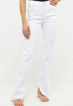 Jeans Leni Slit Fringe mit Saum-Schlitz